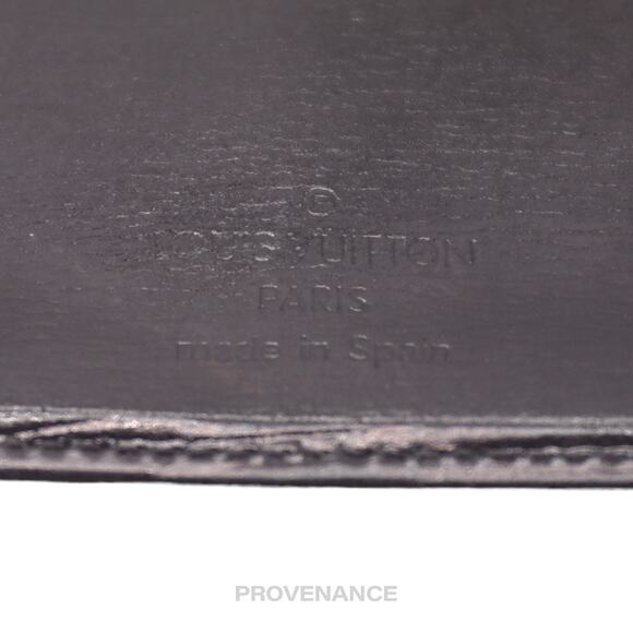 🔴 Louis Vuitton Card Holder Wallet - Black Epi Leather - Picture 5 of 6